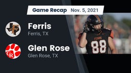 Recap: Ferris  vs. Glen Rose  2021