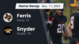 Recap: Ferris  vs. Snyder  2022