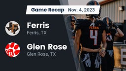 Recap: Ferris  vs. Glen Rose  2023