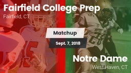 Matchup: Fairfield College vs. Notre Dame  2018