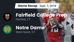 Recap: Fairfield College Prep  vs. Notre Dame  2018