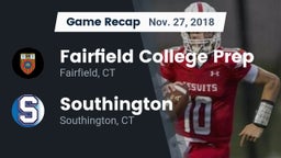 Recap: Fairfield College Prep  vs. Southington  2018
