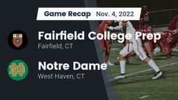 Recap: Fairfield College Prep  vs. Notre Dame  2022