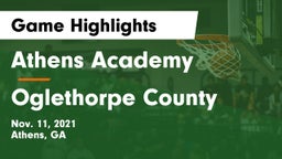 Athens Academy vs Oglethorpe County  Game Highlights - Nov. 11, 2021