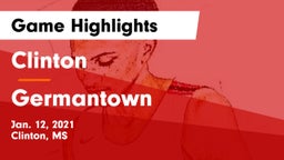 Clinton  vs Germantown  Game Highlights - Jan. 12, 2021