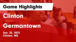 Clinton  vs Germantown  Game Highlights - Jan. 25, 2022