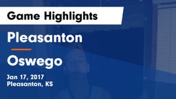Pleasanton  vs Oswego  Game Highlights - Jan 17, 2017