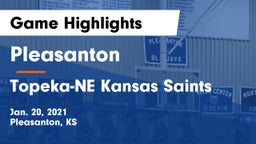 Pleasanton  vs Topeka-NE Kansas Saints Game Highlights - Jan. 20, 2021