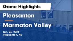 Pleasanton  vs Marmaton Valley  Game Highlights - Jan. 26, 2021