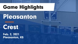 Pleasanton  vs Crest  Game Highlights - Feb. 2, 2021
