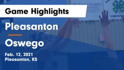 Pleasanton  vs Oswego  Game Highlights - Feb. 12, 2021