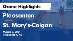 Pleasanton  vs St. Mary's-Colgan  Game Highlights - March 5, 2021