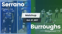 Matchup: Serrano  vs. Burroughs  2017