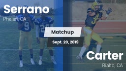 Matchup: Serrano  vs. Carter  2019