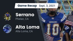 Recap: Serrano  vs. Alta Loma  2021