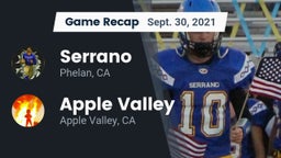 Recap: Serrano  vs. Apple Valley  2021