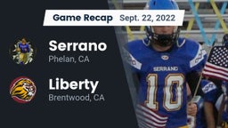 Recap: Serrano  vs. Liberty  2022