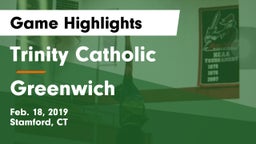 Trinity Catholic  vs Greenwich  Game Highlights - Feb. 18, 2019
