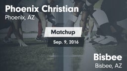 Matchup: Phoenix Christian vs. Bisbee  2016