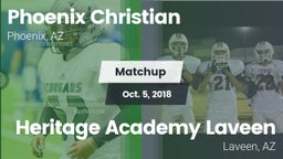 Matchup: Phoenix Christian vs. Heritage Academy Laveen 2018