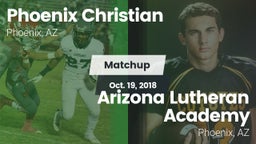 Matchup: Phoenix Christian vs. Arizona Lutheran Academy  2018