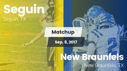 Matchup: Seguin  vs. New Braunfels  2017