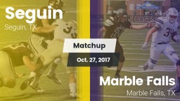 Matchup: Seguin  vs. Marble Falls  2017