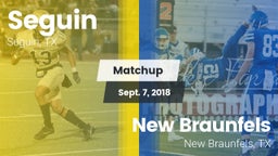 Matchup: Seguin  vs. New Braunfels  2018