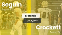 Matchup: Seguin  vs. Crockett  2018