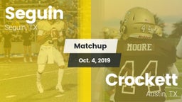 Matchup: Seguin  vs. Crockett  2019