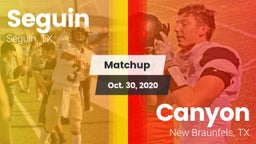 Matchup: Seguin  vs. Canyon  2020