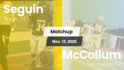 Matchup: Seguin  vs. McCollum  2020