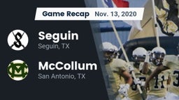 Recap: Seguin  vs. McCollum  2020