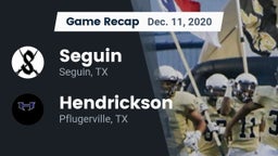 Recap: Seguin  vs. Hendrickson  2020