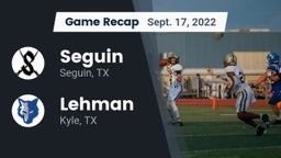 Recap: Seguin  vs. Lehman  2022