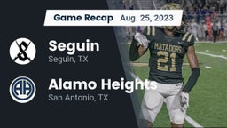Recap: Seguin  vs. Alamo Heights  2023