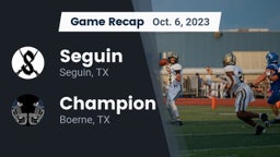Recap: Seguin  vs. Champion  2023