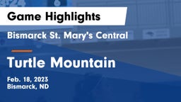 Bismarck St. Mary's Central  vs Turtle Mountain  Game Highlights - Feb. 18, 2023