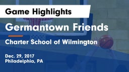 Germantown Friends  vs Charter School of Wilmington Game Highlights - Dec. 29, 2017