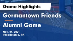 Germantown Friends  vs Alumni Game Game Highlights - Nov. 24, 2021
