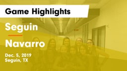 Seguin  vs Navarro  Game Highlights - Dec. 5, 2019