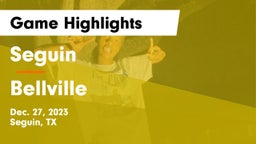 Seguin  vs Bellville  Game Highlights - Dec. 27, 2023