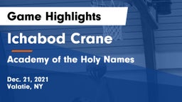 Ichabod Crane vs Academy of the Holy Names  Game Highlights - Dec. 21, 2021