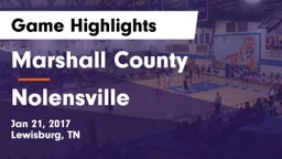 Marshall County  vs Nolensville  Game Highlights - Jan 21, 2017
