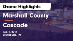 Marshall County  vs Cascade  Game Highlights - Feb 1, 2017