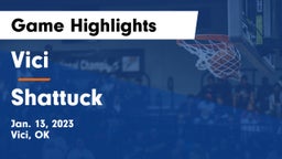 Vici  vs Shattuck  Game Highlights - Jan. 13, 2023