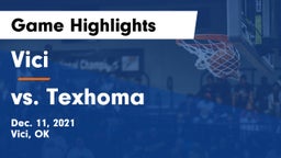 Vici  vs vs. Texhoma Game Highlights - Dec. 11, 2021