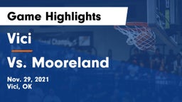 Vici  vs Vs. Mooreland Game Highlights - Nov. 29, 2021