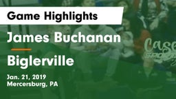 James Buchanan  vs Biglerville  Game Highlights - Jan. 21, 2019