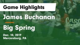 James Buchanan  vs Big Spring  Game Highlights - Dec. 10, 2019